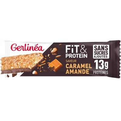 Gerlinéa Barre Fit Protéine Caramel Amande, 45g