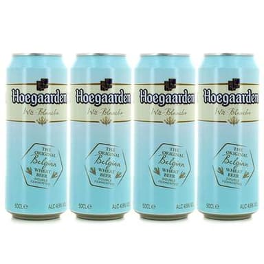 Hoegaarden Bière blanche 4.9°, 4x50cl