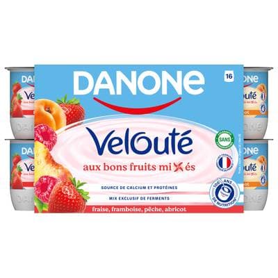 Velouté Fruix Yaourts aux fruits brassés, 16x125g