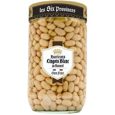 Les Six Provinces Haricots Lingot Blancs au Naturel, 465g
