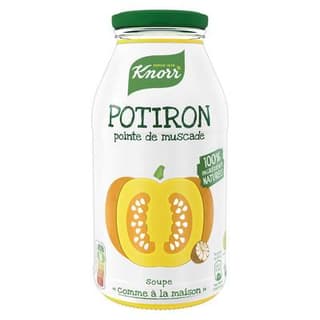 Knorr & La Potagère Soupe de potiron pointe de muscade- Comme à la maison, 45cl