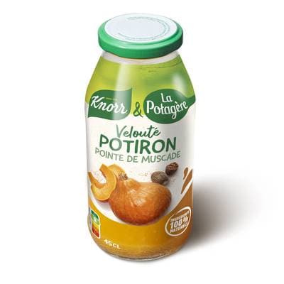 Knorr & La Potagère Soupe de potiron pointe de muscade- Comme à la maison, 45cl