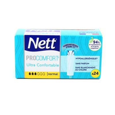 Nett Tampon normal sans applicateur ProComfort, 24  pièces