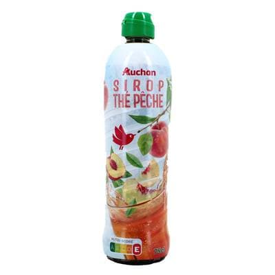 Auchan Sirop thé pêche, 75cl