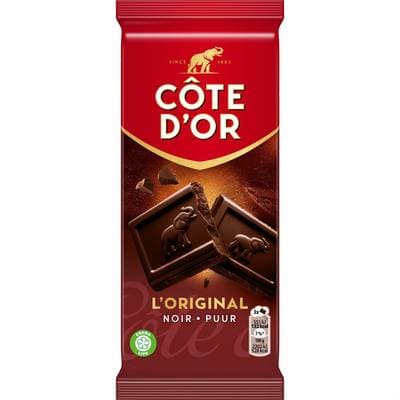 Côte d'Or Tablette de Chocolat Noir L'original, 100g
