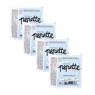 Pepette Chat Repas Frais, Délice de Poissons, Lot de 4x100g