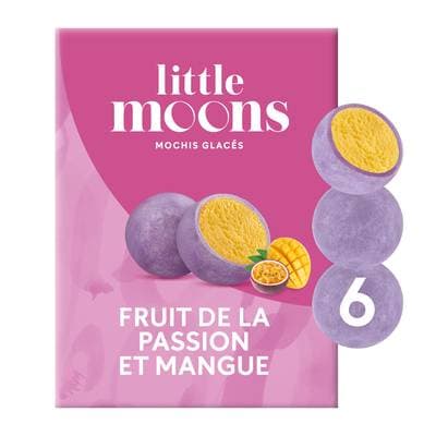 Little Moons Mochi glacé mangue passion vegan, 6 mochis - 192g