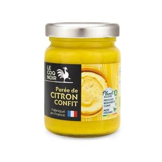 Le Coq Noir Purée de citron confit Bio en bocal, 90g