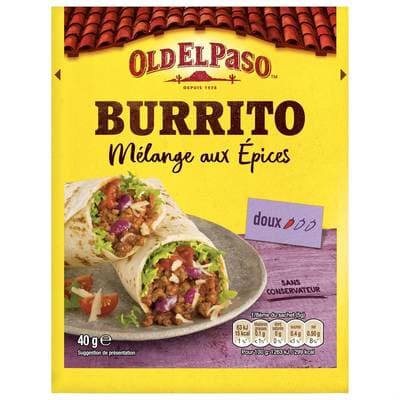 Old el Paso Burrito - Mélange aux épices doux, 40g
