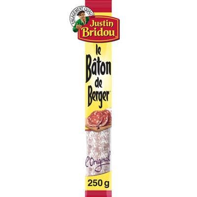 Justin Bridou Bâton de Berger Saucisson Nature, 250g