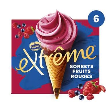 Extrême Cônes fruits rouges, 6 Cônes -  426g