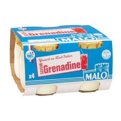 Malo Yaourt grenadine, 4x125g