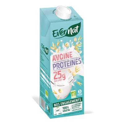Evernat Boisson Avoine Protéines bio, 1L