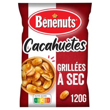 Benenuts Cacahuètes grillées à sec, 120g