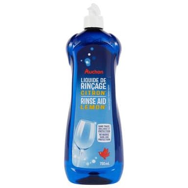 Auchan Liquide de rinçage lave-vaisselle agrumes, 750ml