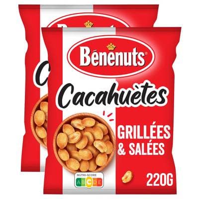 Benenuts Cacahuètes Grillées Salées, Lot de 2x220g