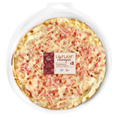 Les Créations de Pierre Flam'Kueche Lardons Oignons, 2x120g