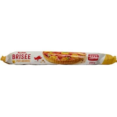 Auchan Pâte Brisée Pur Beurre Sans Additif, 230g