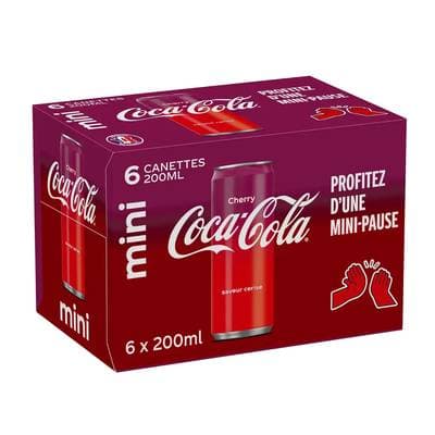Coca-Cola Cola saveur cerise, 6x20cl