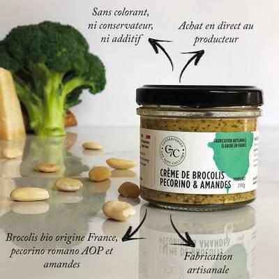 3770014066039 - Sept Collines - Crème de brocolis au pecorino et amandes - Conserverie Artisanale