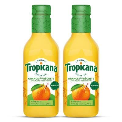 Tropicana Jus d'Orange Avec Pulpe, Lot de 2x90cl