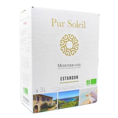 Méditerranée Rosé IGP Pur soleil Bio 13%, Bag in box 3L