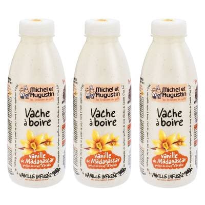 Michel et Augustin Yaourt à boire vanille, Lot de 3x500ml