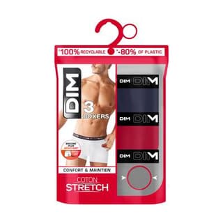 Dim Boxer Coton Stretch x3, Taille 3