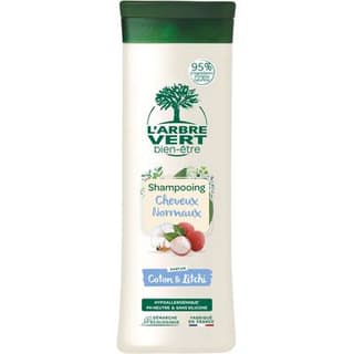 L'Arbre Vert Bien-Etre Shampooing douceur fleurs de coton et extraits de litchi, 250ml