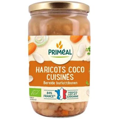 Priméal Haricots coco cuisinés bio vegan, 680g