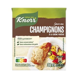 Knorr Sauce aux champignons à la crème fraîche, 30cl