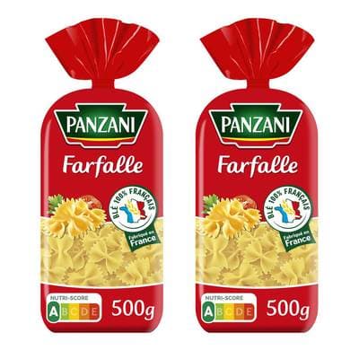 Panzani Pâtes Farfalle, Lot de 2x500g