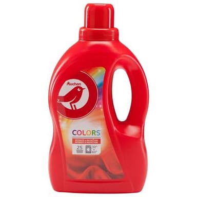 Auchan Lessive liquide intensité et protection du linge coloré, 1,5L