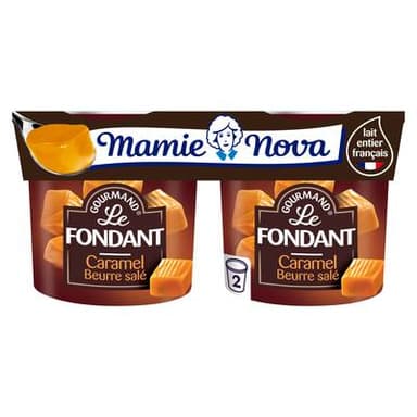Mamie Nova Gourmand caramel et beurre salé, 2x150g