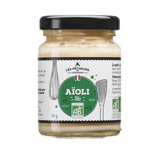Les Pêcheurs des Calanques Sauce Aïoli Bio en bocal, 90g