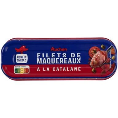 Auchan Filets de maquereaux à la catalane, 85g