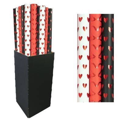 Clairefontaine Papier cadeau Premium Valentin, Dimensions 0,7 x 2 m