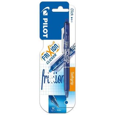 Pilot Stylo Roller Frixion Ball Clicker Encre bleue effaçable pointe moyenne, 1  stylo