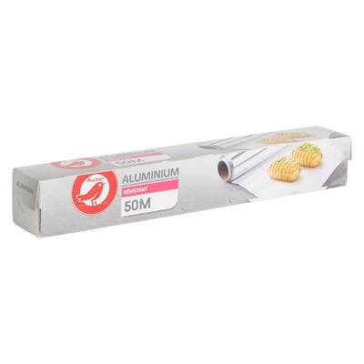 Auchan Papier aluminium résistant 50m, 1 rouleau