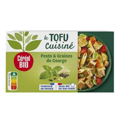 3175681292840 - Céréal Bio - Tofu Cuisiné Pesto et Graines de Courges Bio