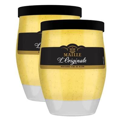 Maille Moutarde Fine de Dijon l'Originale en bocal, Lot de 2x245g