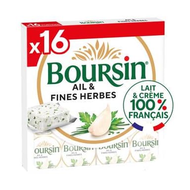 Boursin Fromage à tartiner Ail et Fines Herbes, 256g