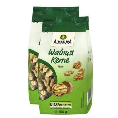 Alnatura Noix bio, Lot de 2x150g