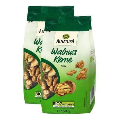 Alnatura Noix bio, Lot de 2x150g