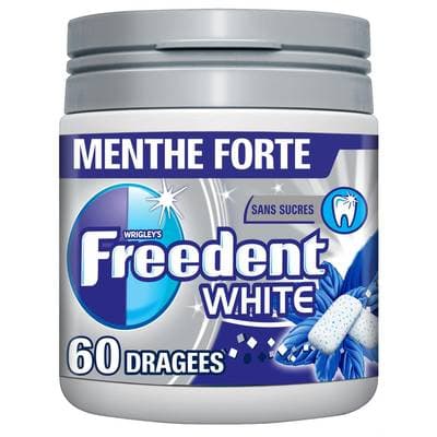 Freedent Chewing gum White Menthe Douce, 60 dragées