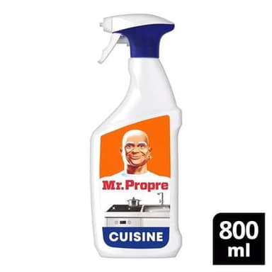 Mr Propre Nettoyant Ménager Dégraissant Cuisine Peps mandarine, 800ml