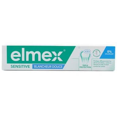 Elmex Dentifrice Sensitive Blancheur Douce, 75ml