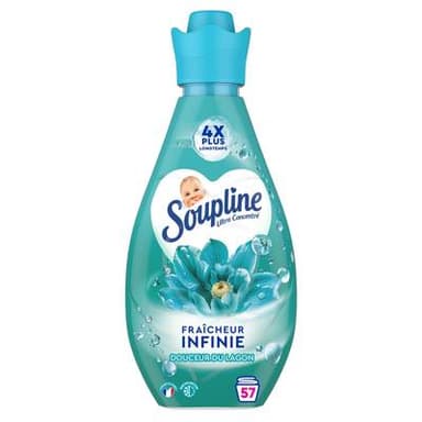 Soupline Adoucissant Ultra Concentré Fraîcheur Infinie Lagon, 800ml
