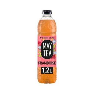 Maytea Thé blanc infusé glacé saveur framboise, 1,2L