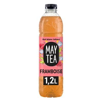 Maytea Thé blanc infusé glacé saveur framboise, 1,2L
